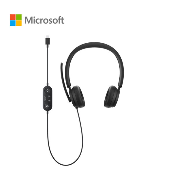 微軟 Microsoft  6ID-00016 Modern USB Headset 時尚 USB-A 有線耳機