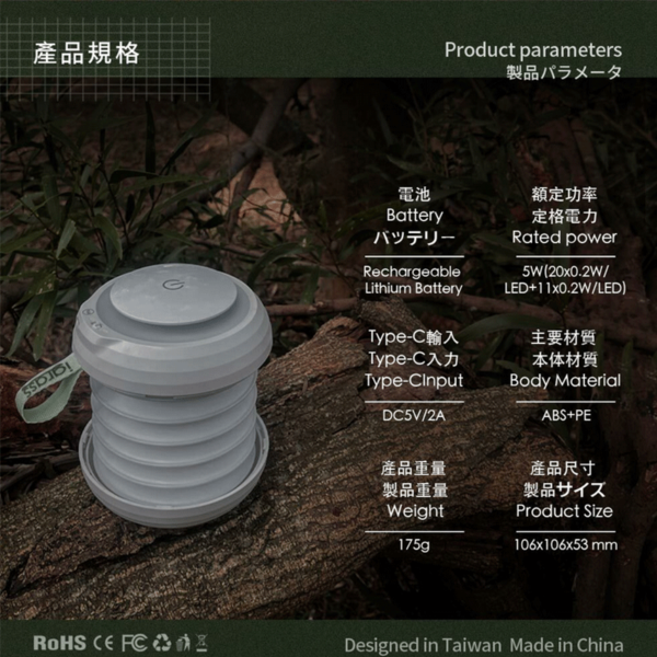 igrass outdoor 折疊露營燈(IGS047)：圖片 7