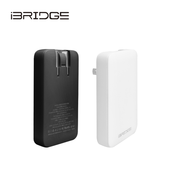 iBRIDGE GaN 65W 超薄型急速電源供應器 (IBC022) 雙色可選/兩種規格