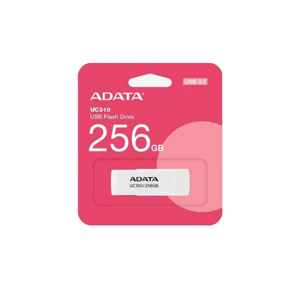 ADATA 威剛 UC310 256G USB3.2 無蓋旋轉隨身碟 白色