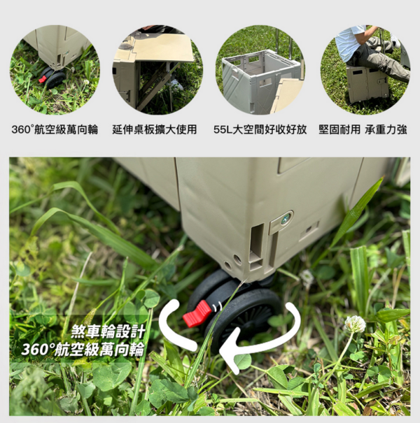 igrass outdoor 多功能折疊都市推車(IGS049) 55L：圖片 2