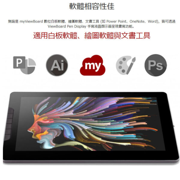 ViewSonic ViewBoard Pen Display 13.3 吋手寫液晶顯示器：圖片 7