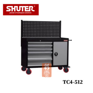 樹德 TC4-512 工具車  黑身灰抽