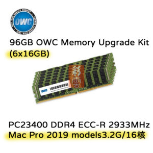 全新 OWC 96GB  6 x 16GB PC23400 DDR4 記憶體 (Mac Pro 2019)