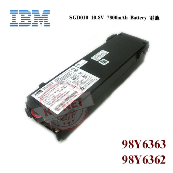 全新 IBM SGD010 10.8V 7800mAh Battery 交換器電池 98Y6363 98Y6362