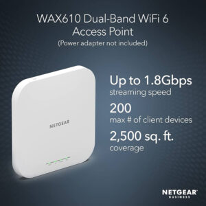 NETGEAR AX1800 商用 WiFi6 雲端管理無線AP 無線基地台 WAX610