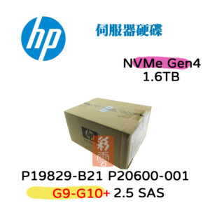 全新盒裝HP P19829-B21 P20600-001 1.6T SAS 2.5吋 伺服器用 G9-G10  6Gbs