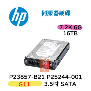全新盒裝HP P23857-B21 P25244-001 16T 3.5吋 7.2K  6G SATA