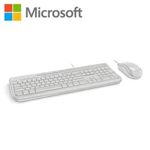 Microsoft 微軟 標準滑鼠鍵盤組600 白色 APB-00020