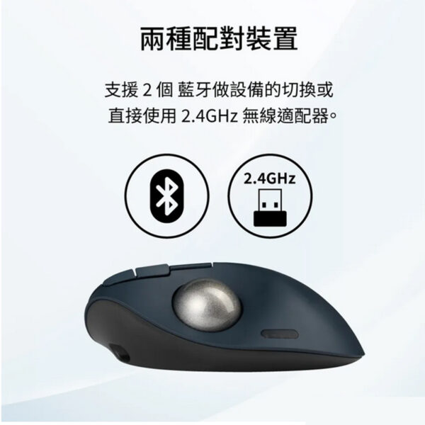 Kensington TB550人體工學無線拇指軌跡球滑鼠 K72196：圖片 5
