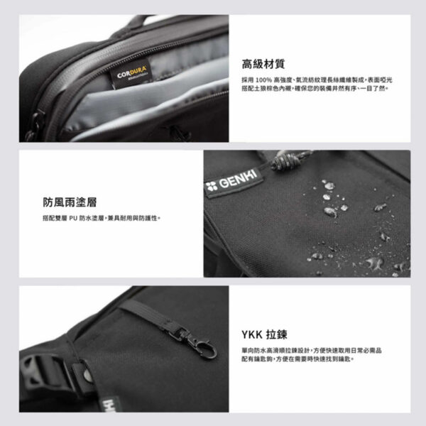 Genki Saya刀鞘電競跨包-軍規黑：圖片 4