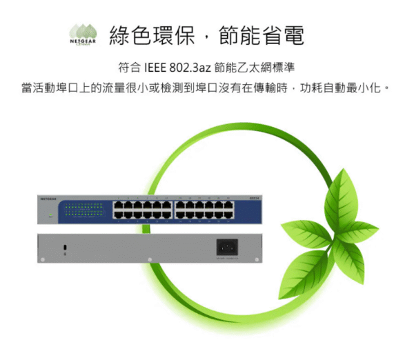 Netgear GS524  24埠 Giga 交換器 10/100/1000Mbps：圖片 4
