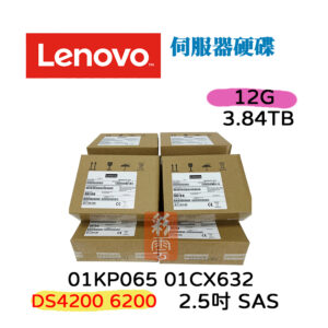 全新盒裝 聯想 Lenovo 01KP065 01CX632 2.5吋 12g 3.84TB SAS DS4200