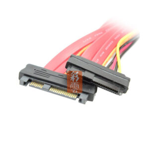 SFF-8482 公對母延長線 SAS 29PIN 29針 約50CM 伺服器/硬碟/面板背板轉接線