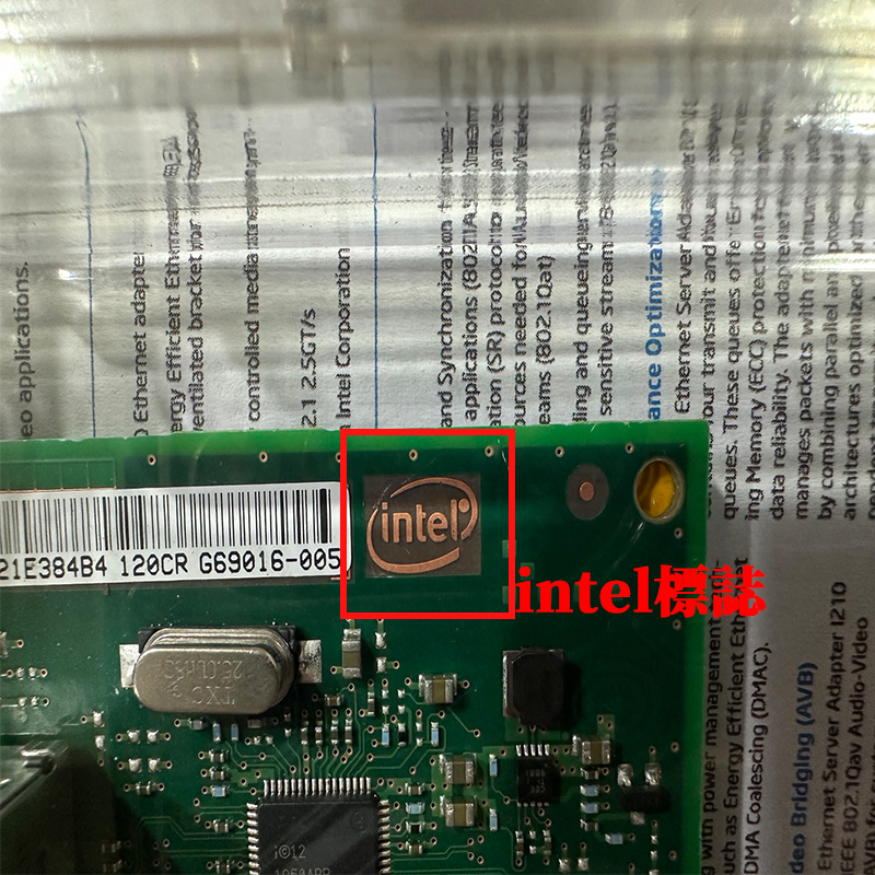 ㊣ 全新 原廠 Intel DELL HP I210-T1 銅線 單埠 散裝 Gigabit伺服器網路卡 泰國製:圖片 2