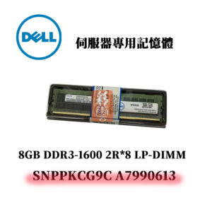戴爾 8GB DDR3 1600MHz 2R*8 記憶體 SNPPKCG9C A7990613