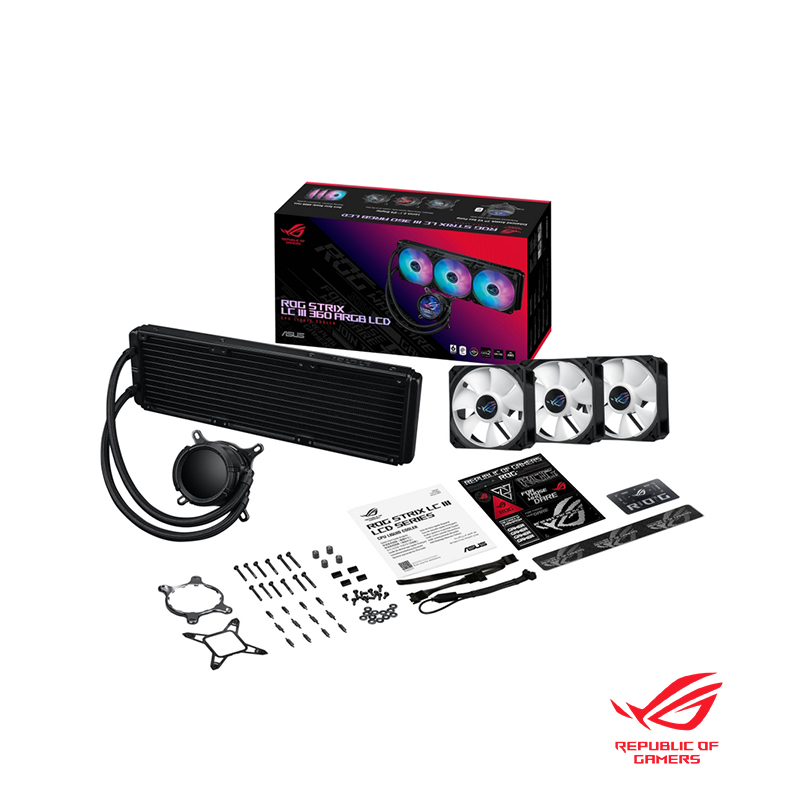 ROG STRIX LC III 360 ARGB LCD 一體式 CPU 水冷散熱器