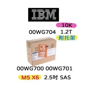 全新IBM 00WG700 00WG701 1.2TB SAS 10K 2.5吋 M5/X6 M5 00WG704