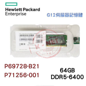 全新盒裝 HP P69728-B21 P71256-001 64GB DDR5-6400 G12伺服器用記憶體