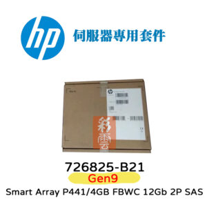 全新盒裝 HP 726825-B21  P441/4GB SAS 2.5吋 12G 伺服器專用 2P G9