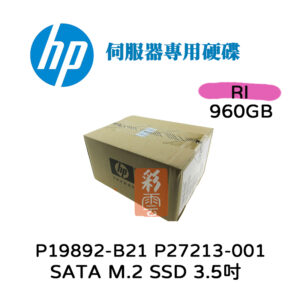 全新盒裝HP P19892-B21 P27213-001 960GB 伺服器專用 m2 RI SSD SATA